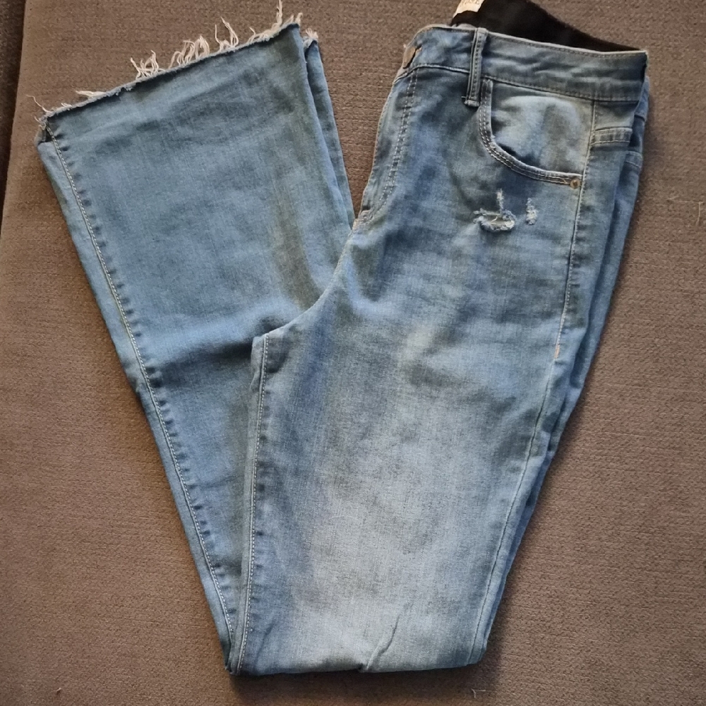 Knox Rose Light Blue Flare Jeans